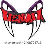Venom football Logo Venom Vector Logo VenumYouth Sports Logo Amarillo Venom   