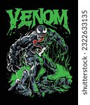 venom monster t shirt design men