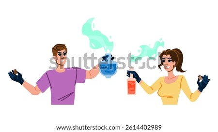 venom poisonous bottle  vector.  contamination risk, fatal harmful, deadly noxious venom poisonous bottle character. people flat cartoon illustration