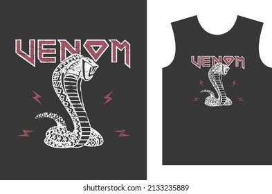 VENOM snake placement print for women's, girls