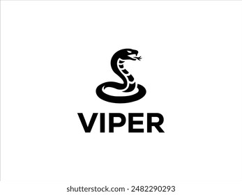 Venomous viper logo,Aggressive viper vector