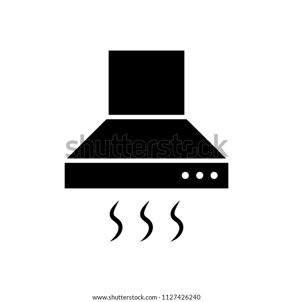 Vent Hood Silhouette Clipart Image Isolated Stock Vector Royalty Free