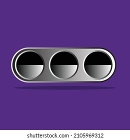 ventilación en un motor turbo de 3 orificios, vector del motor