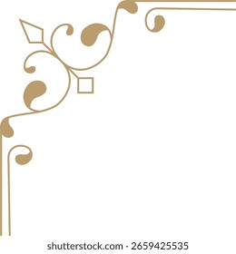 Ventge card corners boders vector illustration