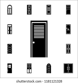 ventilated door icon. Doors icons universal set for web and mobile on white background