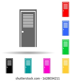 ventilated door multi color style icon. Simple glyph, flat vector of door icons for ui and ux, website or mobile application