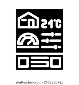 ventilation control glyph icon vector. ventilation control sign. isolated symbol illustration