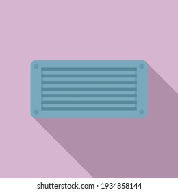 Ventilation duct icon. Flat illustration of Ventilation duct vector icon for web design
