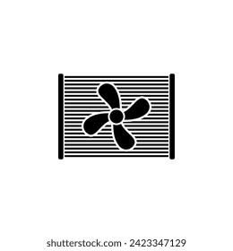 Ventilation. Exhaust Air Ventilator or Fan flat vector icon. Simple solid symbol isolated on white background