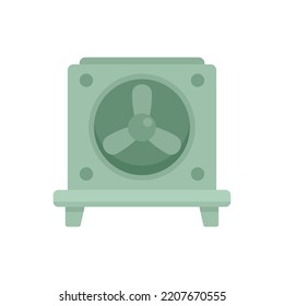 Ventilation fan stand icon. Flat illustration of Ventilation fan stand vector icon isolated on white background