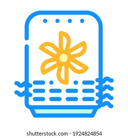 ventilation gadget color icon vector. ventilation gadget sign. isolated symbol illustration