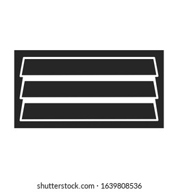 Ventilation grate vector icon.Black,simple vector icon isolated on white background ventilation grate.
