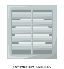 Ventilation grate vector icon.Cartoon vector icon isolated on white background ventilation grate.