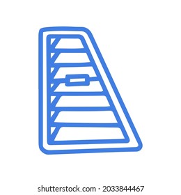 parrilla de ventilación para el icono de doodle de vector de línea de coche simple