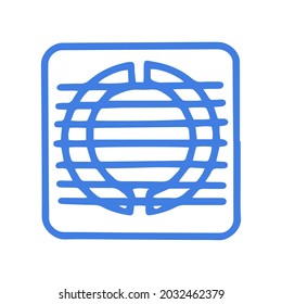 Ventilation grill line vector doodle simple icon
