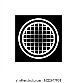 Ventilation Grille Icon Vector Art Illustration