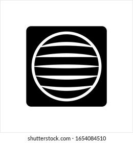 Lüftungs-Grille-Symbol Vektorillustration Kunstillustration