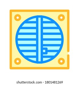 vector de icono de reparación de ventilación. señal de reparación de ventilación. ilustración de símbolo aislado