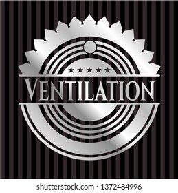 Ventilation silver shiny emblem