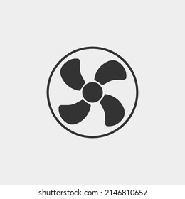 Ventilation vector icon illustration sign