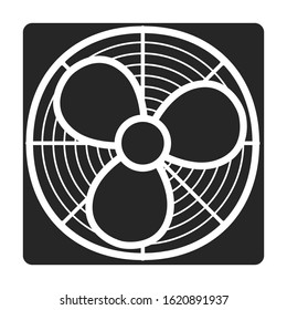 Ventilation vector icon.Black vector icon isolated on white background ventilation .