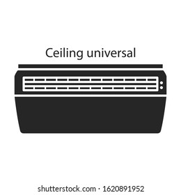 Ventilation vector icon.Black vector icon isolated on white background ventilation .