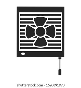 Ventilation vector icon.Black vector icon isolated on white background ventilation .