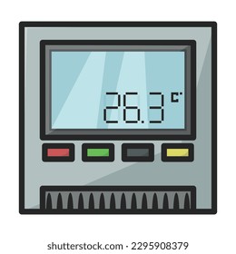 Ventilation vector icon.Color vector icon isolated on white background ventilation .