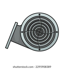 Lüftung Vektorsymbol.Farbe Vektorsymbol einzeln auf weißem Hintergrund Lüftung.