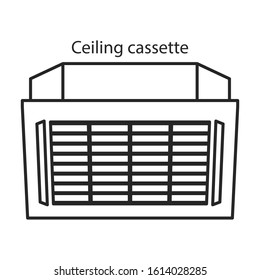 Ventilation vector icon.Line vector icon isolated on white background ventilation .