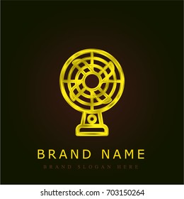 Ventilator golden metallic logo