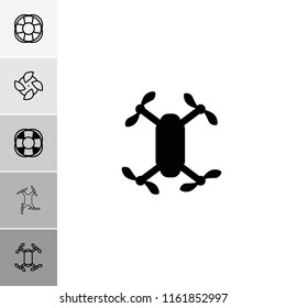 Ventilator icon. collection of 6 ventilator filled and outline icons such as fan. editable ventilator icons for web and mobile.