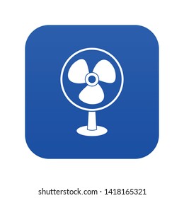 Ventilator icon digital blue for any design isolated on white vector illustration