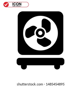 ventilator icon isolated sign symbol vector illustration - high quality black style vector icons
