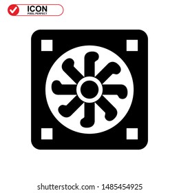 ventilator icon isolated sign symbol vector illustration - high quality black style vector icons

