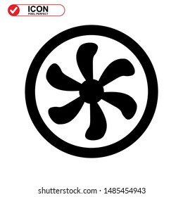 ventilator icon isolated sign symbol vector illustration - high quality black style vector icons

