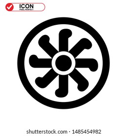 ventilator icon isolated sign symbol vector illustration - high quality black style vector icons
