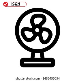 ventilator icon isolated sign symbol vector illustration - high quality black style vector icons
