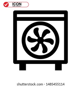 ventilator icon isolated sign symbol vector illustration - high quality black style vector icons
