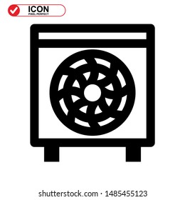 ventilator icon isolated sign symbol vector illustration - high quality black style vector icons
