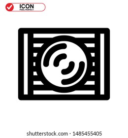 ventilator icon isolated sign symbol vector illustration - high quality black style vector icons
