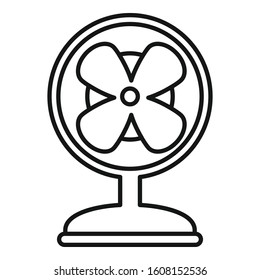 Ventilator icon. Outline ventilator vector icon for web design isolated on white background