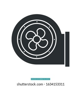 Ventilator icon vector illustration logo template for many purpose. Isolated on white background.