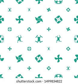 ventilator icons pattern seamless white background. Included editable filled fan, axle with propeller icons. ventilator icons for web and mobile.