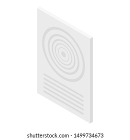 Ventilator remote control icon. Isometric of ventilator remote control vector icon for web design isolated on white background
