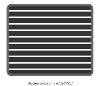 Ventilator shaft grating with screws