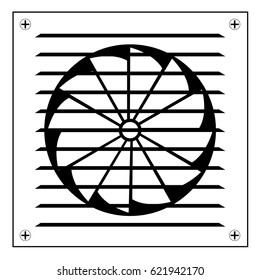 Ventilator symbol icon.