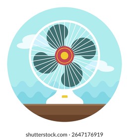 Ventilator vector icon. Summer. Summertime. Holiday. Vacation, eps 10