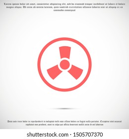 ventilator vector illustration eps10. Isolated badge fan for website or app - stock graphics.fan Icon , Exhaust fan icon. Ventilator symbol
