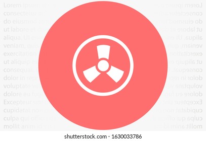 ventilator vector illustration eps10. Isolated badge fan for website or app - stock graphics.fan Icon , Exhaust fan icon. Ventilator symbol